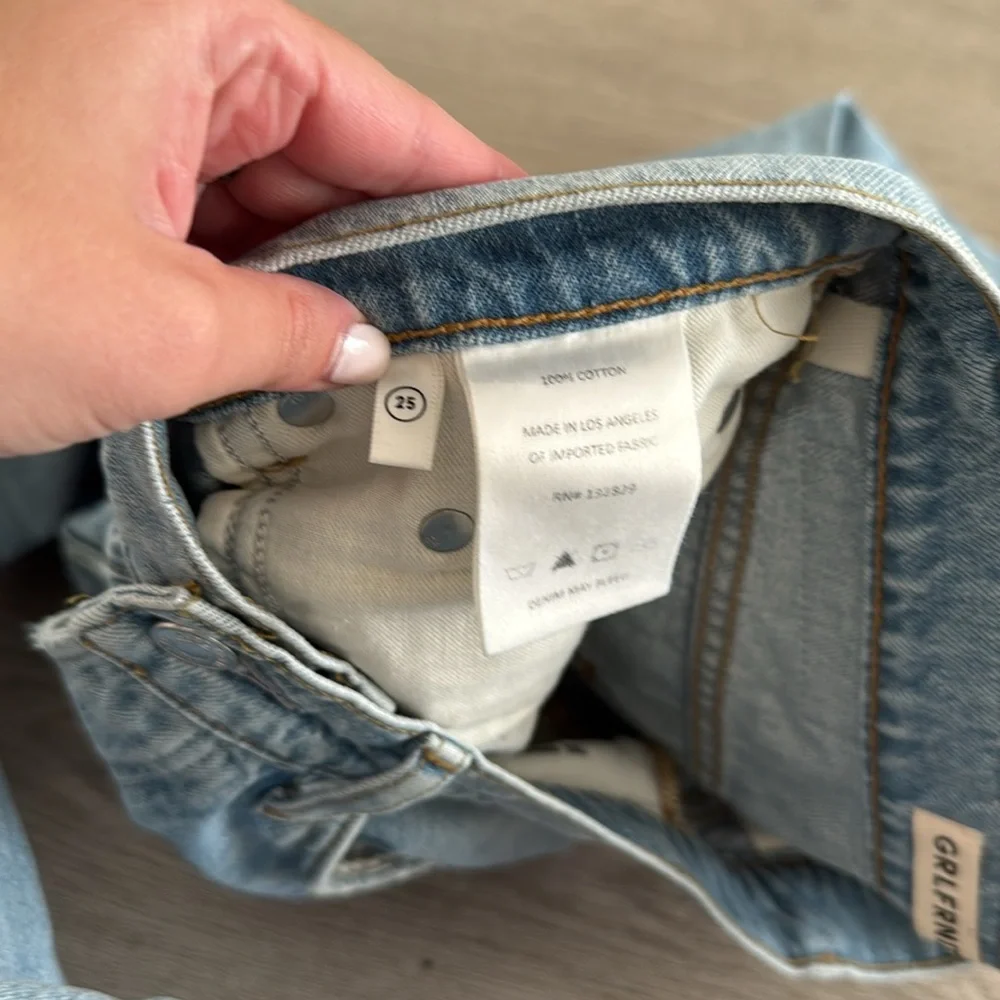 NWT Grlfrnd Brooklyn High Rise Straight Jeans - Picture 7 of 9